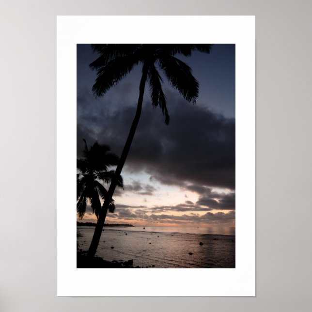 Póster Atardecer en Guam (Frente)