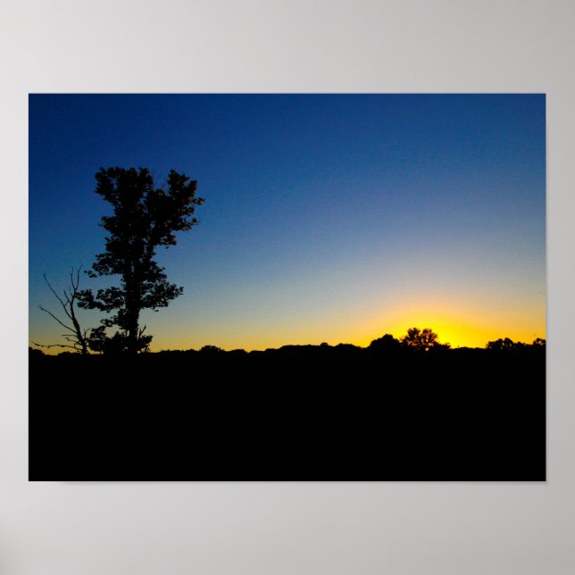 Póster Atardecer en Highbanks Metropark, Ohio (Frente)