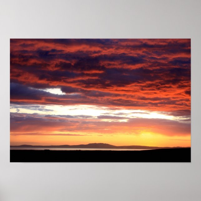 Póster Atardecer en Islay, Escocia (Frente)