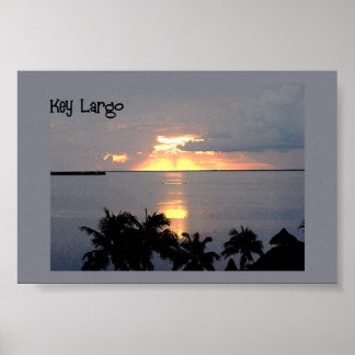 Póster Atardecer en Key Largo