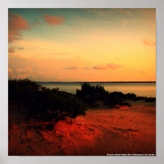 Póster Atardecer en la cresta de Jockey