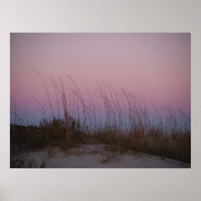 Póster Atardecer en la isla de Sullivan, Carolina del Sur (Frente)