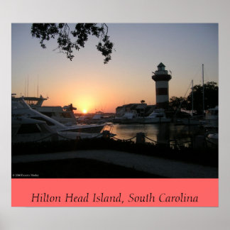 Póster Atardecer en la isla Hilton Head