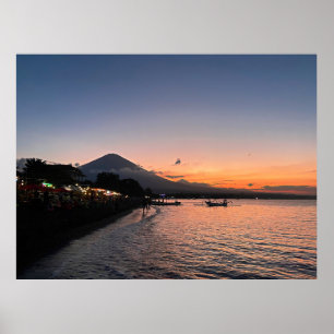 Póster Atardecer en la playa de Amed