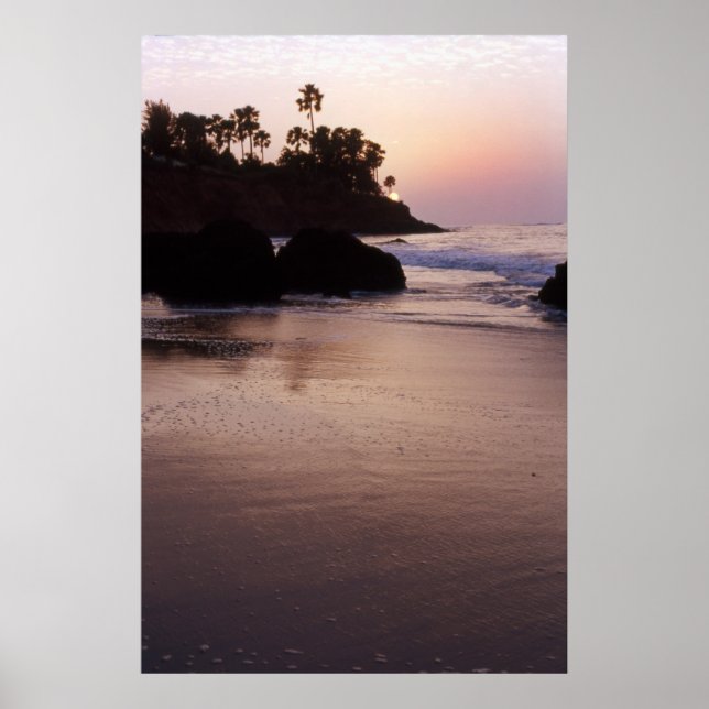 Póster Atardecer en la playa de Gambia (Frente)