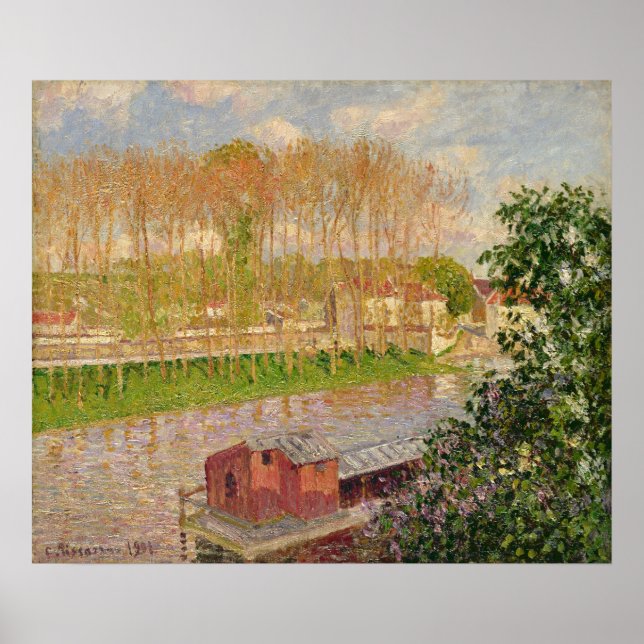 Póster Atardecer en Moret-sur-Loing, 1901 (Frente)