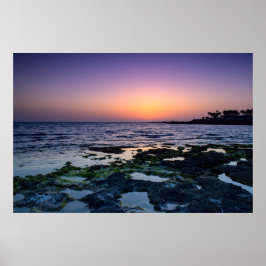Póster Atardecer en Paphos, Chipre (2547)