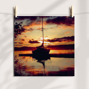Póster Atardecer en Rocky Point
