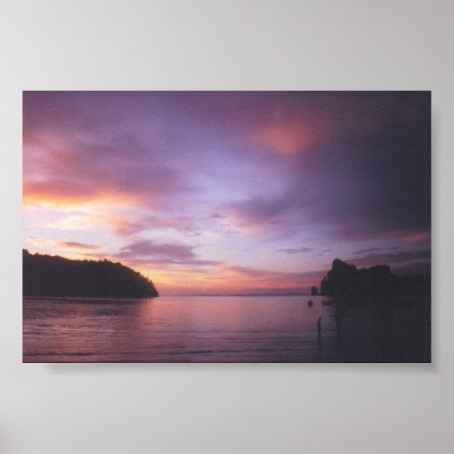 Póster Atardecer en Tailandia (Frente)