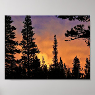 Póster Atardecer en Tuolumne Meadows, Yosemite, CA