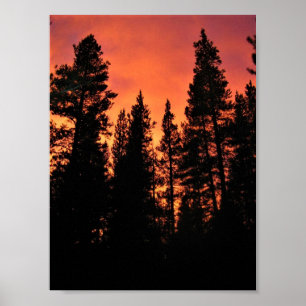 Póster Atardecer en Tuolumne Meadows, Yosemite, CA