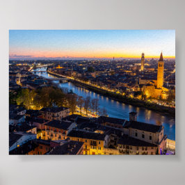 Póster Atardecer en Verona