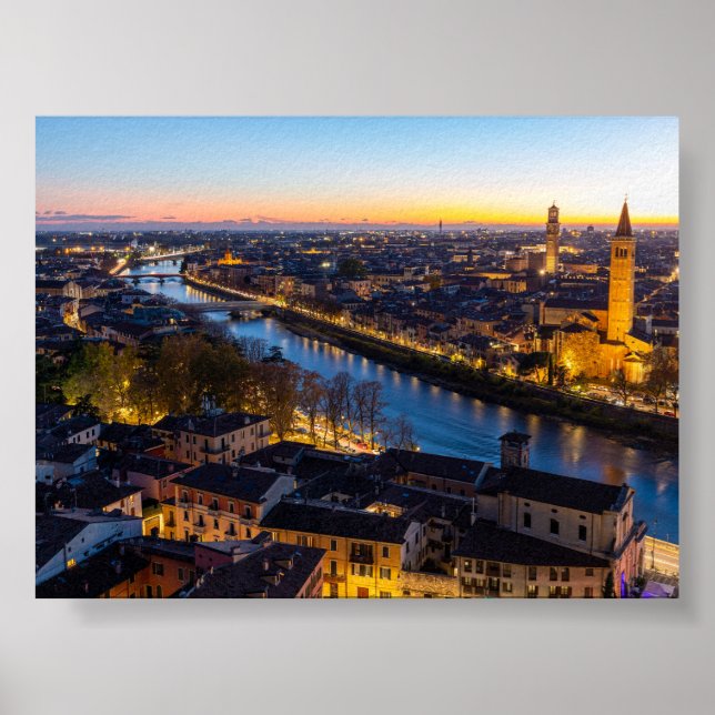 Póster Atardecer en Verona (Frente)