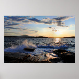 Póster 'Atardecer escolar'