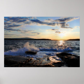 Póster 'Atardecer escolar'