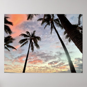 Póster Atardecer Hawaiano