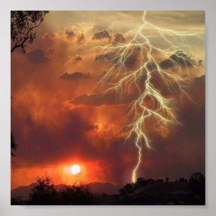 Póster Atardecer más ligero