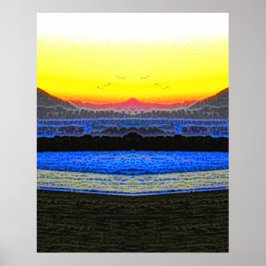 Póster Atardecer Místico Doble Visión 
