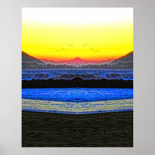Póster Atardecer Místico Doble Visión