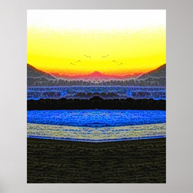 Póster Atardecer Místico Doble Visión  (Frente)