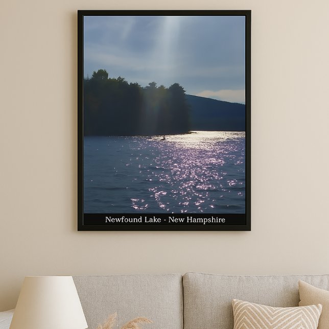 Póster Atardecer pintado: Kayak en el nuevo lago (Subido por el creador)