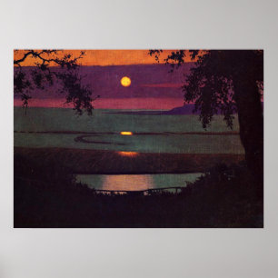 Póster Atardecer, pintura de Felix Vallotton