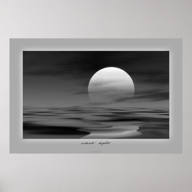 Póster atardecer silencioso (Frente)