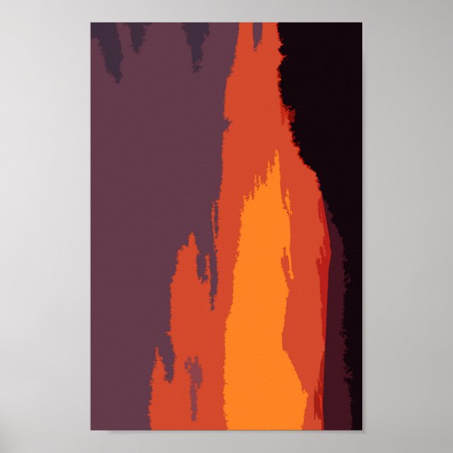 Póster Atardecer simplificado (Frente)