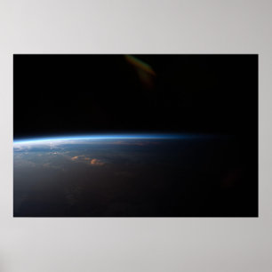Póster Atardecer sobre América del Sur