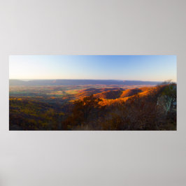 Póster Atardecer sobre el Parque Nacional Shenandoah, Vir