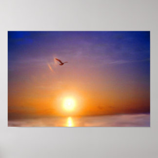 Póster Atardecer Tranquilo