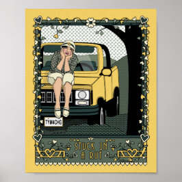 Póster Atascado en una Rutina_C_Póster de 8x10