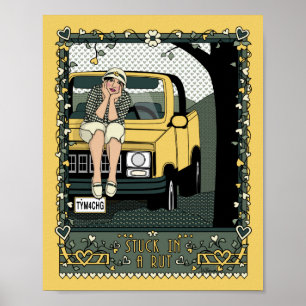 Póster Atascado en una Rutina_C_Póster de 8x10