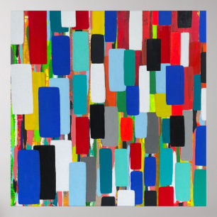 Póster Atasco de tráfico 24 x 24 Poster