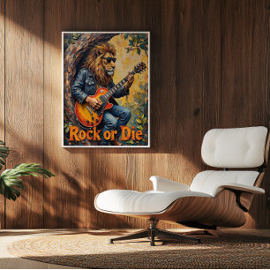 Póster Atasco de troncos de árbol: Rey del rock