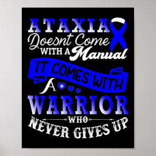 Póster Ataxia Awareness Warrior Family Support