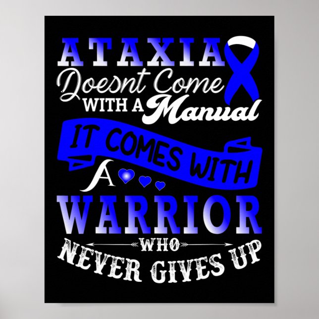 Póster Ataxia Awareness Warrior Family Support (Frente)
