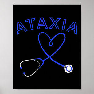 Póster Ataxia Estetoscopio Enfermera Neurológica Hemiatax