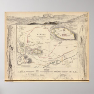 Póster Atenas, Acrópolis