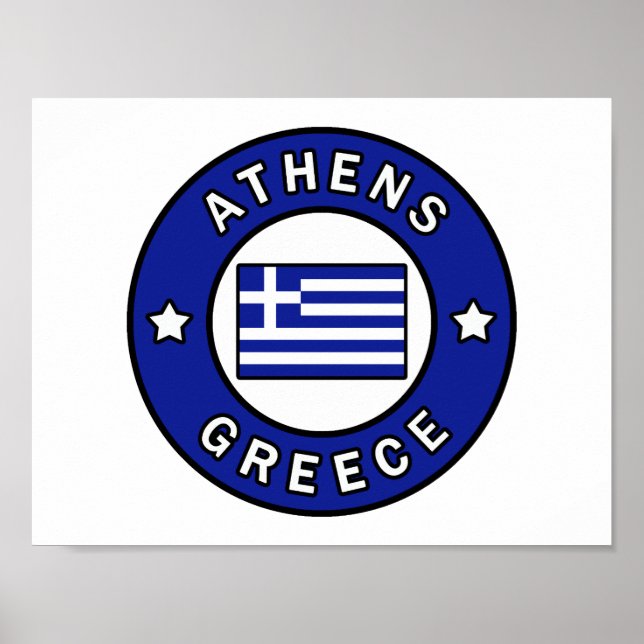 Póster Atenas Grecia (Frente)