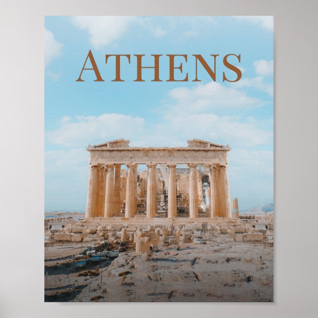 Póster Atenas Grecia (Frente)