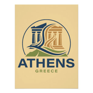 Póster Atenas Grecia Acrópolis Partenón
