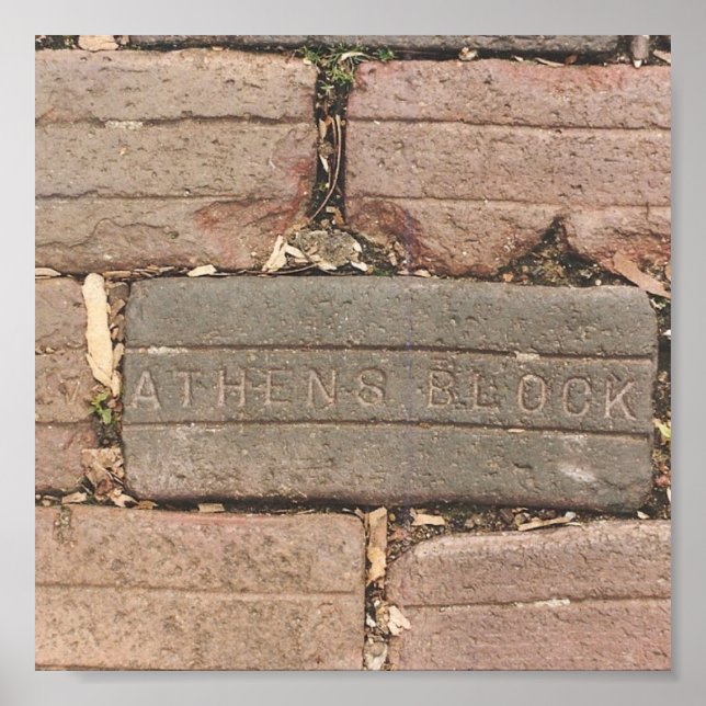 Póster Atenas, Ohio (Frente)