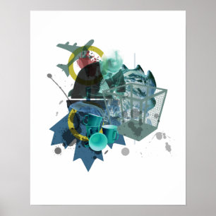 Póster Atención al poster del detalle