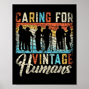 Póster Atención De Enfermeras Humana Vintage Enfermería G