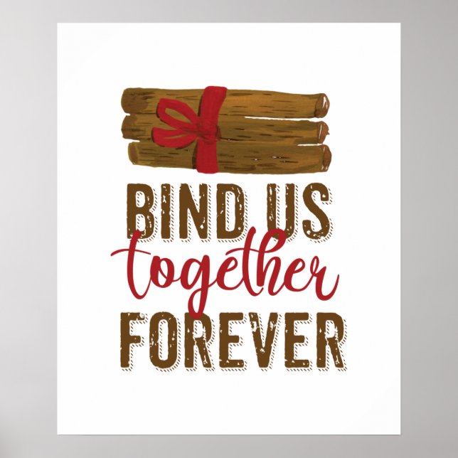 Póster Átenos juntos para siempre (Frente)