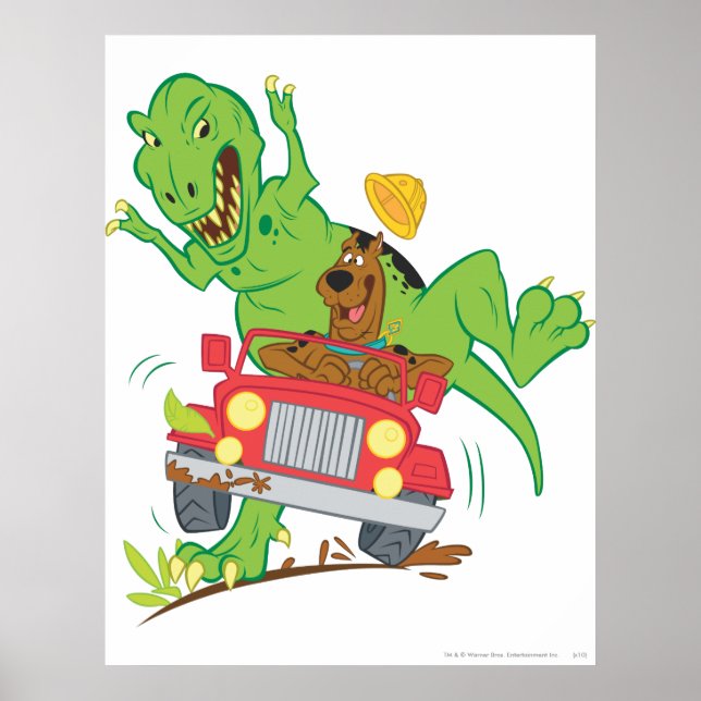 Póster Atentado Scooby-Doo T-Rex (Frente)