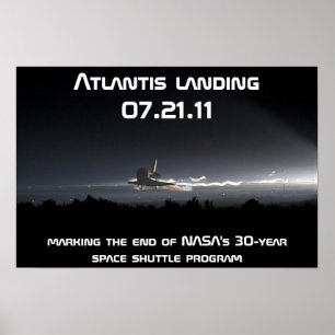 Póster Aterrizaje de Atlantis 07.21.11