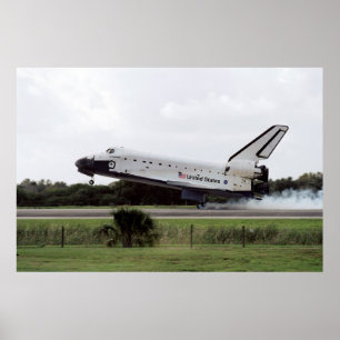 Póster Aterrizaje de Endeavor del Transbordador Espacial
