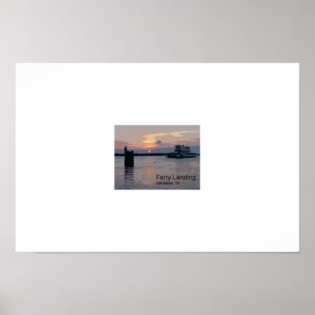 Póster Aterrizaje de ferris, Galveston TX (Frente)